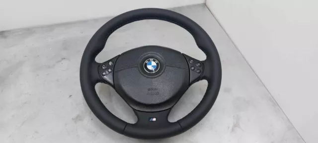 ÉCHANGE VOLANT CUIR aplati BMW E46 M3 X5 3,0i NEUF CUIR - CACHE MULTI SMG  EUR 299,00 - PicClick FR