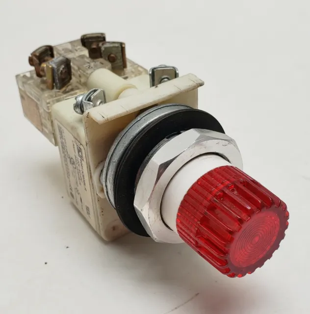 Square D 9001-KA1 Illuminated RED Push Button  #10841