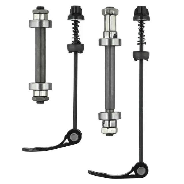Leviers Antivol à Dégagement Rapide Pour Vélo – Lot 2 (avant/arrière) – Noir – Pour VTT Et Route
