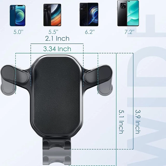 CellPhone Clip Gravity Auto Phone Holder Car Phone Holder Air Vent Mount 2