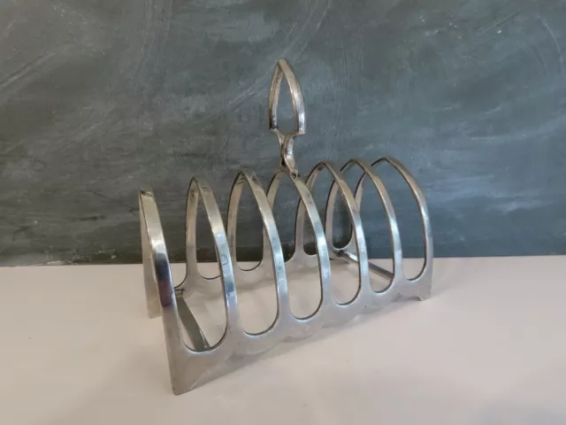 Silver Plated Vintage Gothic Arch Toast Rack.