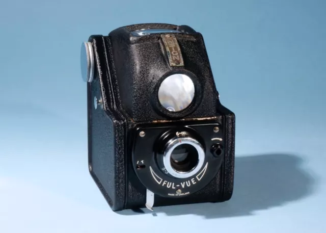 Cámara fotográfica con rollo de lente doble Ensign Ful-Vue * vintage