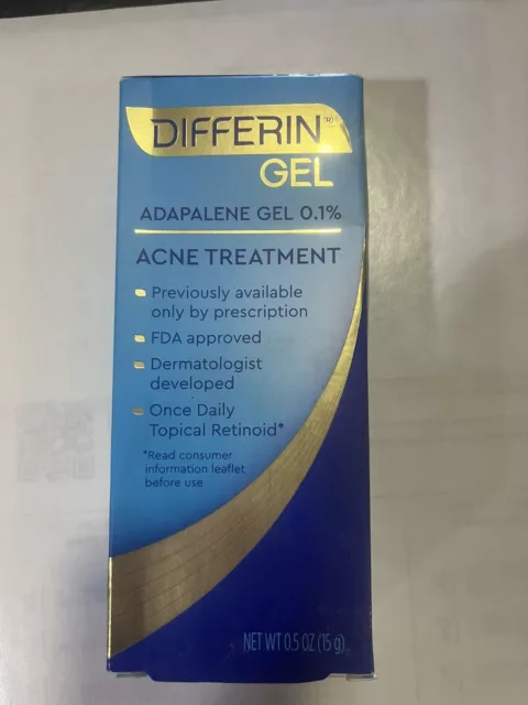 Differin Adapeline Gel 0.1% Acne Treatment, 0.5 oz 8/24 date