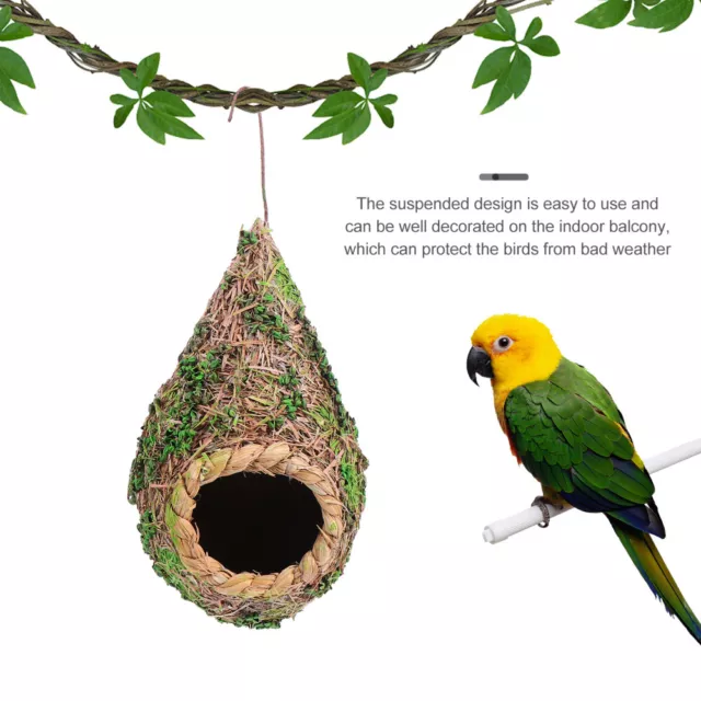 3X Qttie Bird Nest Breeding Box House Bed Cage Cave Canary Finch Budgie Parrot