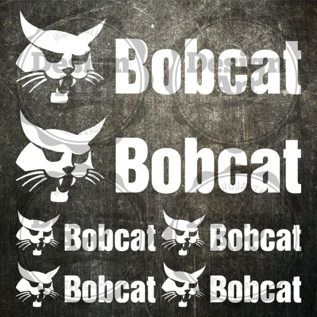 Bobcat aufkleber sticker mini bagger excavator 6 Stücke Pieces