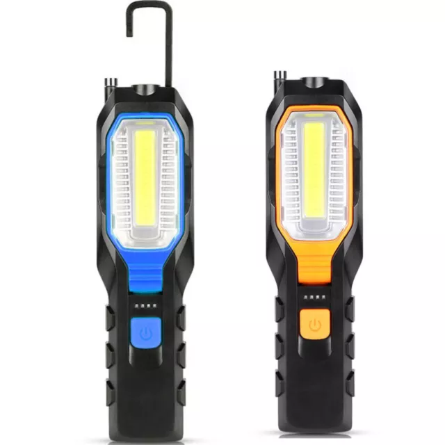 COB LED Cordless Magnetic Work Light USB Inspection Lamp Torch Rechargeable