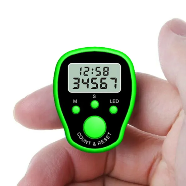 Digital Lcd Electronic Finger Ring Hand Tally Counter Color Random