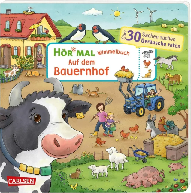 Hör mal Soundbuch Wimmelbuch Auf dem Bauernhof Ab 3 Jahren + BONUS