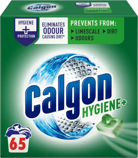 Calgon Hygiene Plus Washing Machine Cleaner & Limescale Remover, Water Softener