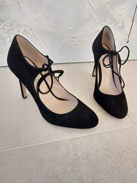 Wittner Genevieve Black Suede High Heels Pumps 35 or 4.5 2