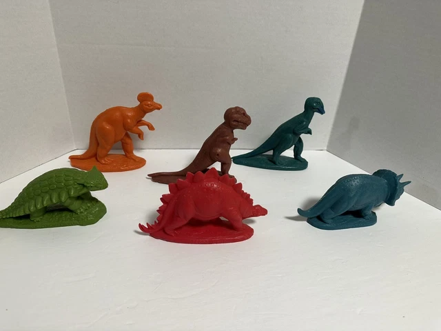 RARE 1960's  SINCLAIR OIL DINOLAND DINOSAURS LOT of 6