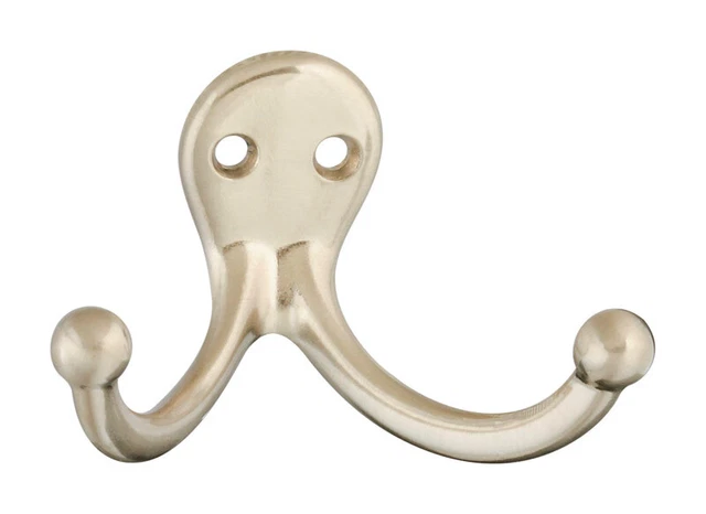 National Hardware N325-522 Zinc 35 lbs. Capacity Double Clothes Hook 2.93 L in.
