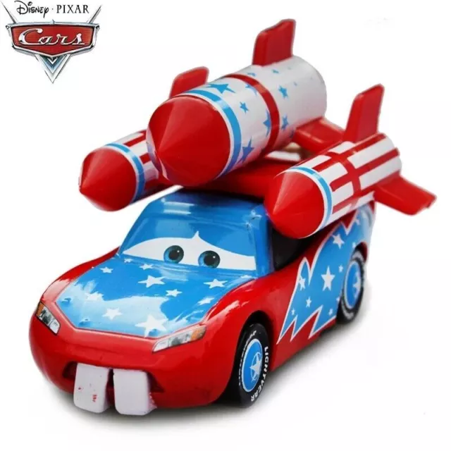 Disney Pixar Cars Toon Daredevil Lightning McQueen 1:55 Diecast Model Toy Car