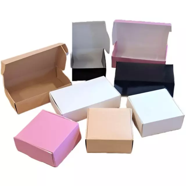 Gift Boxes Folding Cake Box Brown White Black Pink Cupcake Dessert Wedding CS