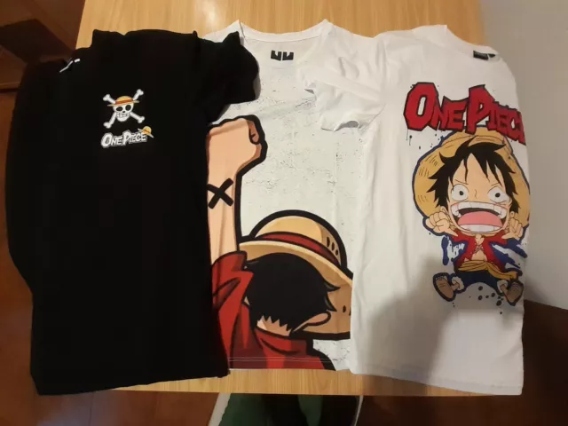 One Piece, 3x T-Shirt One Piece, Taglia S