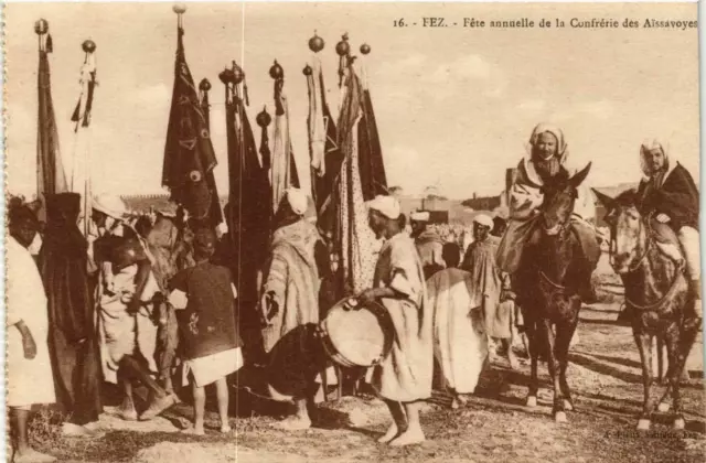 CPA AK FEZ - Annual Feast of the Brotherhood of Aissavoyes MOROCCO (669237)