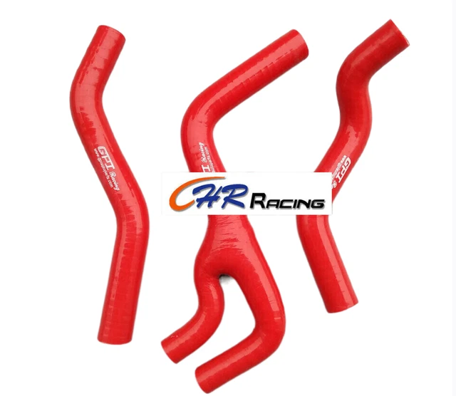 RED Silicone radiator Y hose pipe kit For Honda CR125R CR125 CR 125R 1998 1999
