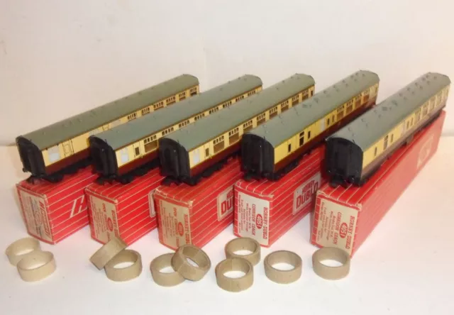 Hornby Dublo Wr 4070 4051 4061 Restaurant Car Train Boxed Near Mint X 5