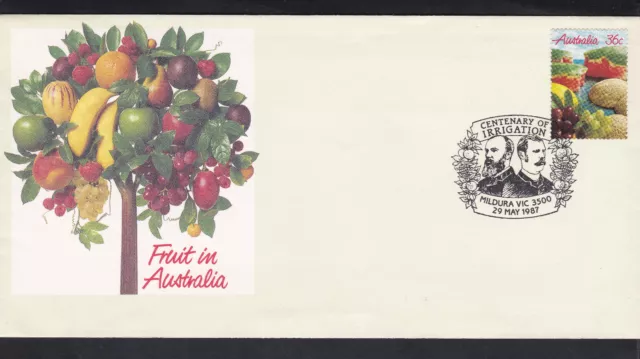1987 Centenary Of Irrigation Decimal Stamp Commemorative Cover #A9