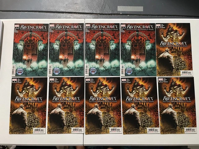 Ravencroft lot of 10 comics - #1 x4, #2 x 6