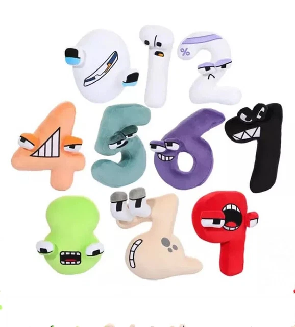 NEW ALPHABET LORE Number Plush Toy Stuffed Animal Plushie Doll Gift