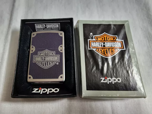 Zippo 2017 Lighter Harley Davidson With Box. NEW SEALED UNUSED. RARE