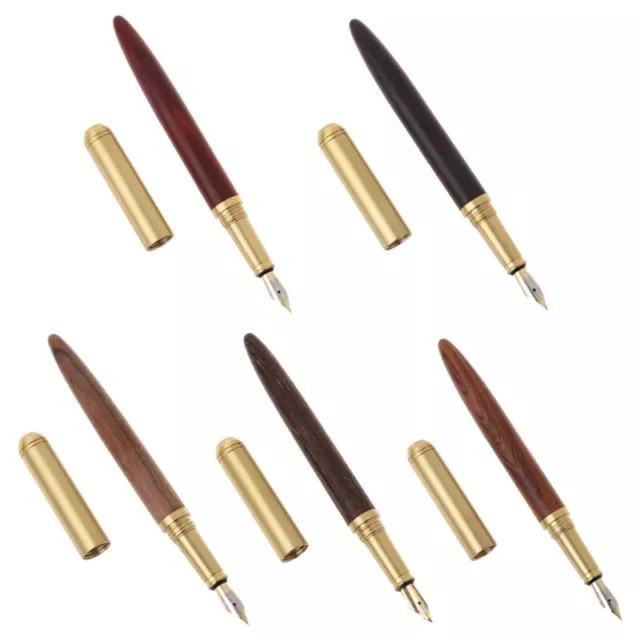 Vintage Luxury Copper Fountain Signature Pen Fine Nib 0.7mm Writing Tool