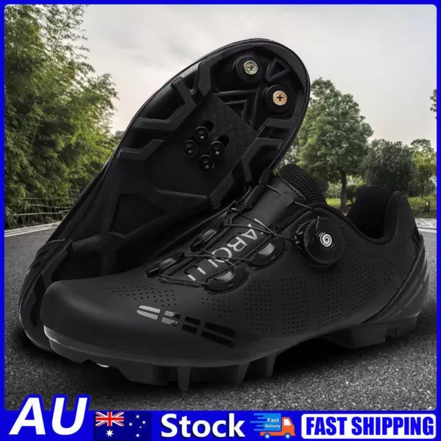 AU Mens Bicycle Riding Shoes Breathable Cycling Shoes Bike Shoes for Outdoor Rid