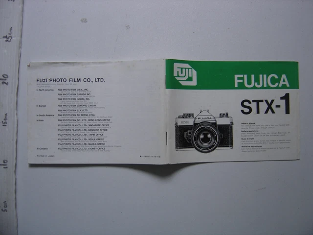 Brochure Appareils photo Fujica STX-1n (Réf#D-142