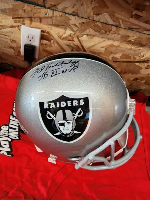 Las Vegas Raiders Fred Biletnikoff Autographed Football Helmet