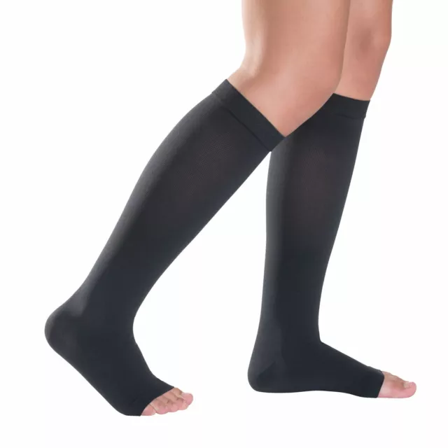 Sigvaris Cotton Ad Gambaletto Ccl 2 Punta Aperta Nero