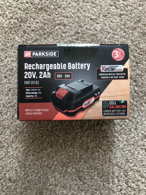 Parkside Rechargeable Battery 20V 2.0Ah PAP 20 B1 Li-Ion 2Ah