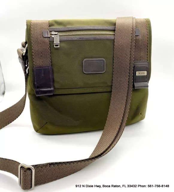 Tumi Alpha Bravo Shoulder Bag 22371OLH Crossbody Bag  Messenger Green Olive