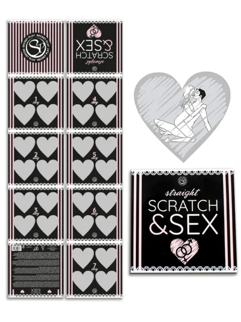 Straight Scratch & Sex Cards Game | Adult Erotic Sex Naughty Fantasy Couple Love