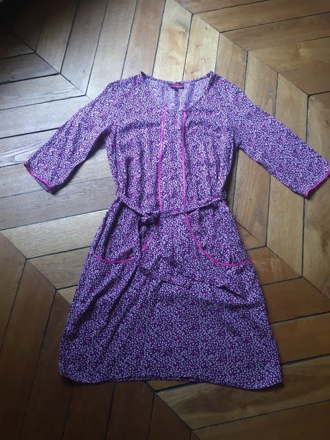 Robe D'été Longue La Fiancée Du Mékong Taille L - Motif Batik Multicolore, Coton, Sans Manches