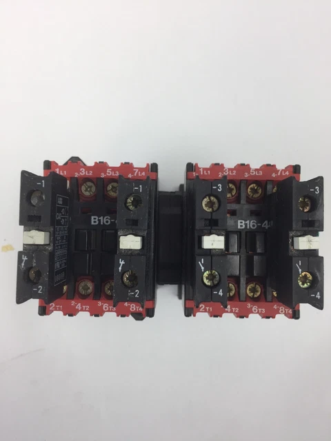 Contacteur Moteur B16-30-10 - 220V 50Hz, 3 Pôles + 3NO, 28A - Pour Montage Rail DIN 35mm - Application Chauffage, Machines - 2