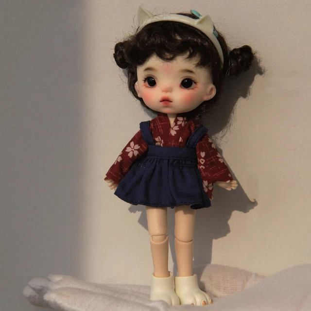 Bambola BJD 1/12 con set completo scarpe vestiti carine adorabili bambole realistiche realistiche