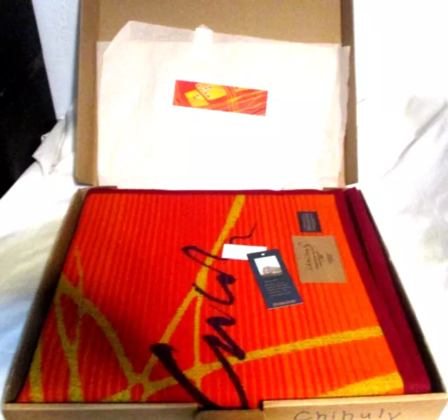 PENDLETON LIMITED EDITION DALE CHIHULY TWIN BLANKET No. 21 BOX CERT of ...