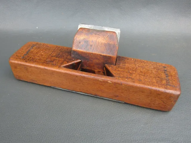 Unusual wooden compass smoothing plane spoke shave vintage old tool