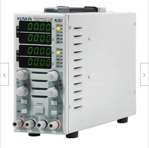 400W 40A 150V Dual Channel Adjustable LCD DC Electronic Load Instrument KL284A E
