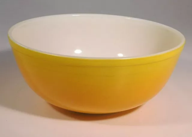 VINTAGE PROMO PYREX BOWL #404 "PINEAPPLE PARTY" CHIP&DIP OMBRE YELLOW to ORANGE