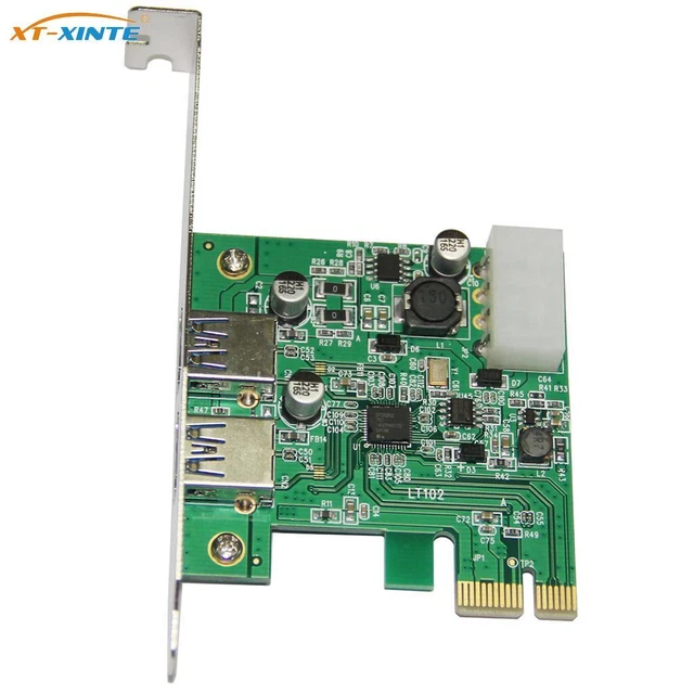 To Card for Card Desktop PCI-E Extension USB3.0 Port 2 Adapter USB3.0 PCIE