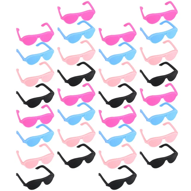 60 Pcs Doll Mini Glasses Doll Sunglasses Crafts Bulk Doll House Child