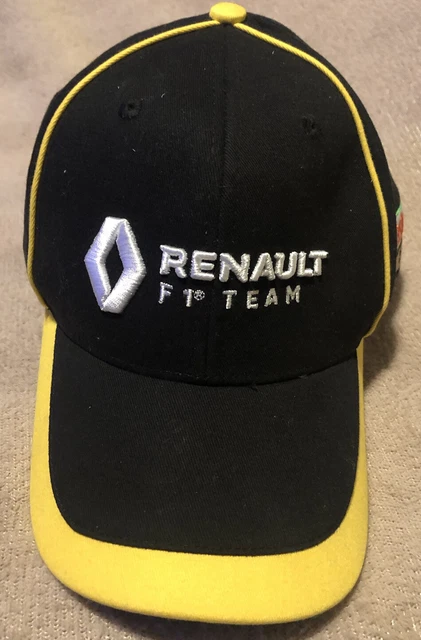Renault F1 Racing Team Black Yellow Adjustable Castrol GTX Hat Cap