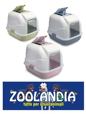 CAT Imac EASY CAT LETTIERA chiusa 50x40x40 cm per gatto 2 colori PLASTICA RICICLATA 