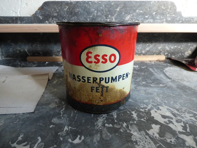 Alte Blechdose Esso Wasserpumpent Oldtimer, Tankstelle, Deko, Garage,50er 60er,