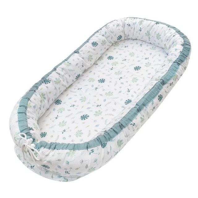Living Textiles Organic Muslin Baby Nest (Banana Leaf) Living Textiles