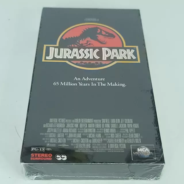 Jurassic Park Movie VHS Tape Factory Sealed NEW First Print 1993 MCA Watermark