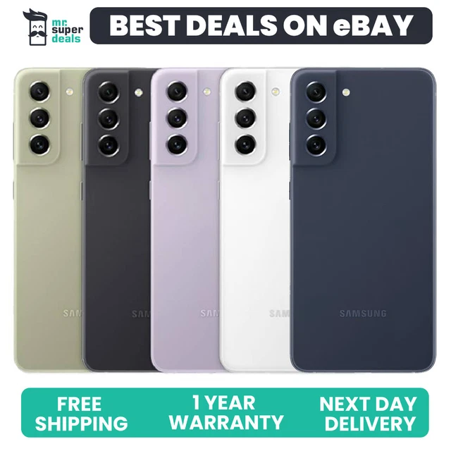 NEW Samsung Galaxy S21 FE 128GB 5G Unlocked Android Smartphone Mix Colours A+.