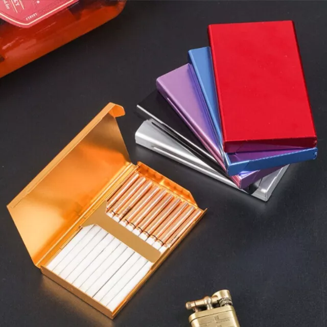 Ultra-thin Tobacco Storage Pocket Box Aluminum alloy Ladies Cigarette Case